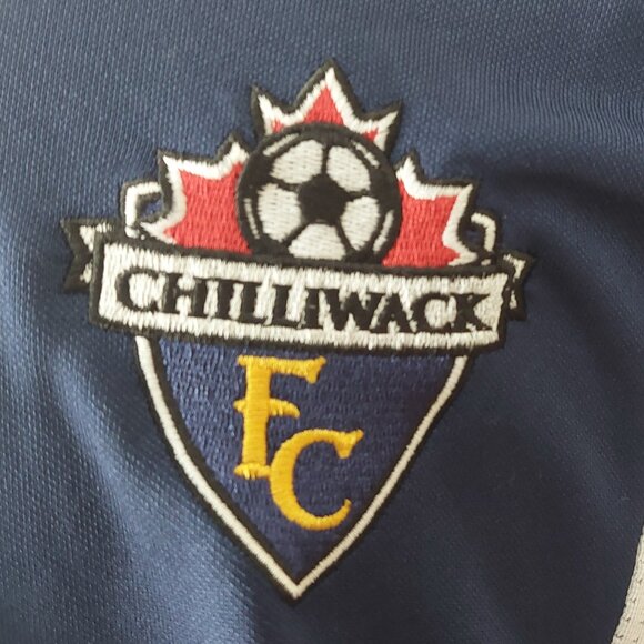 Adidas Men's Blue Local Soccer Club Chilliwack FC Track Jacket Size Large - Picture 4 of 13